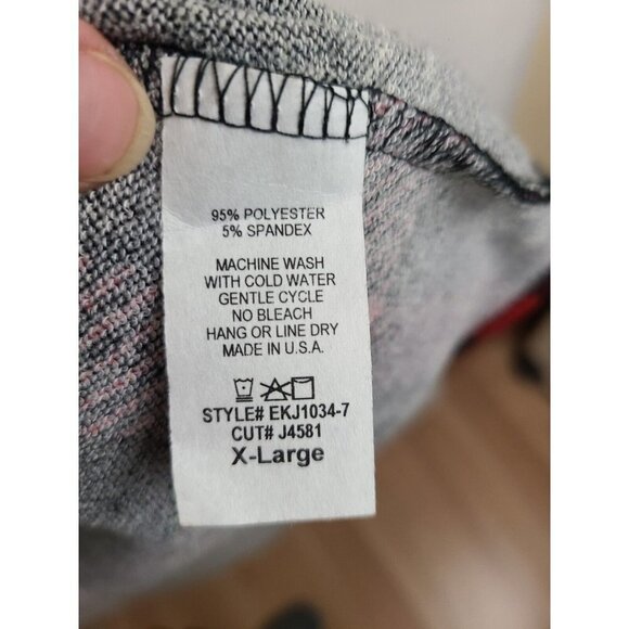 Egs California Black Red Plaid Elbow Patch Longline Open Cardigan XL - Picture 5 of 6